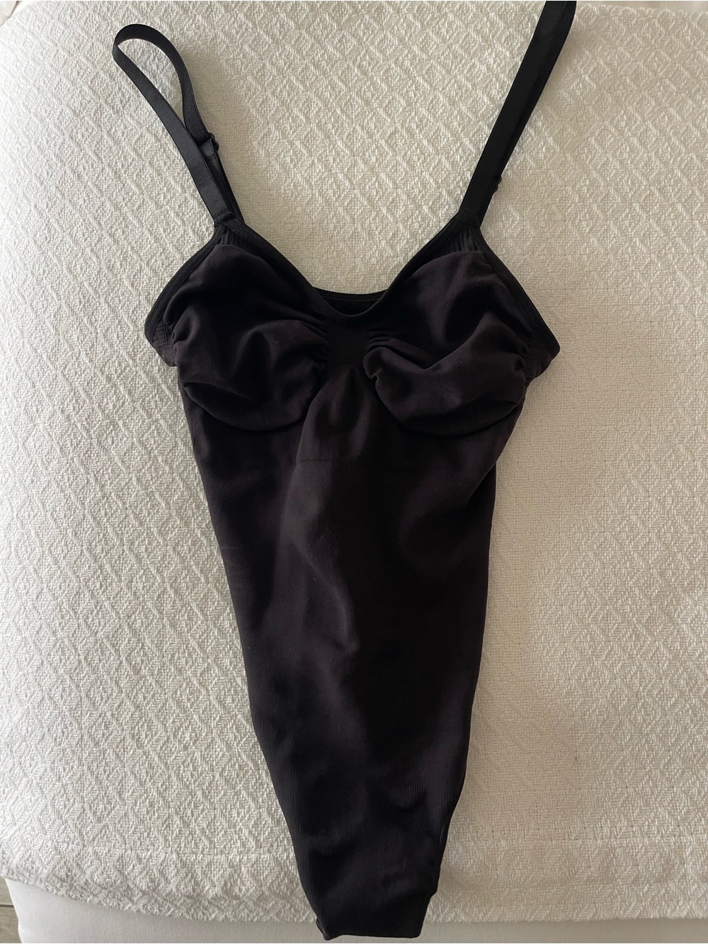 SKIMS Black Seamless Bodysuit